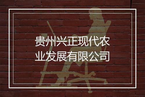 贵州兴正现代农业发展有限公司