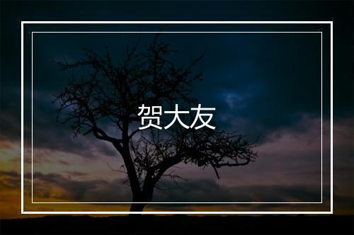贺大友