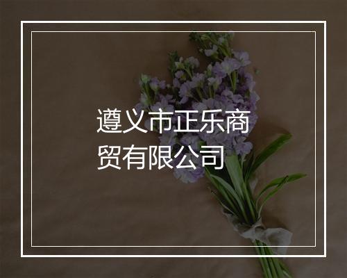 遵义市正乐商贸有限公司