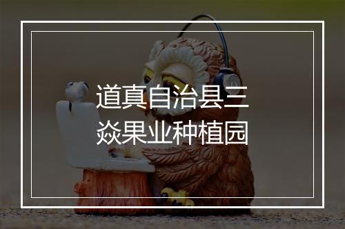 道真自治县三焱果业种植园