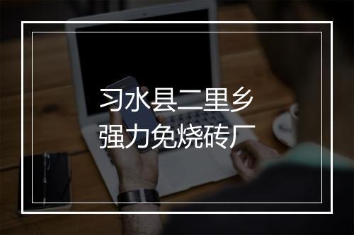 习水县二里乡强力免烧砖厂