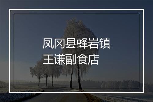 凤冈县蜂岩镇王谦副食店