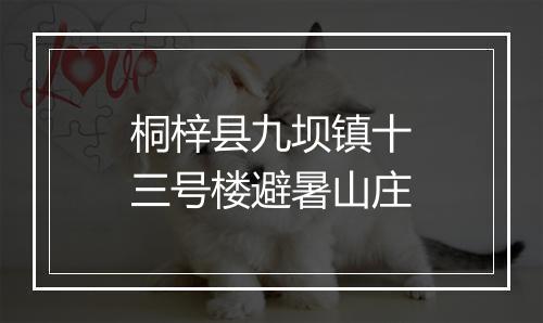 桐梓县九坝镇十三号楼避暑山庄