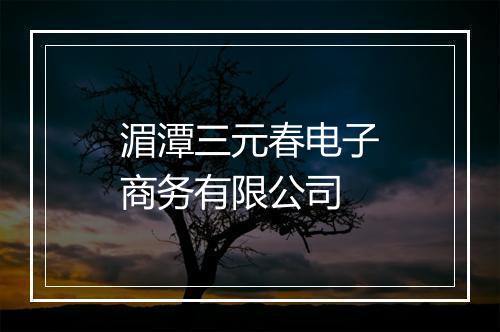 湄潭三元春电子商务有限公司