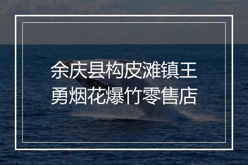 余庆县构皮滩镇王勇烟花爆竹零售店