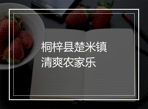 桐梓县楚米镇清爽农家乐