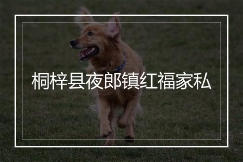 桐梓县夜郎镇红福家私