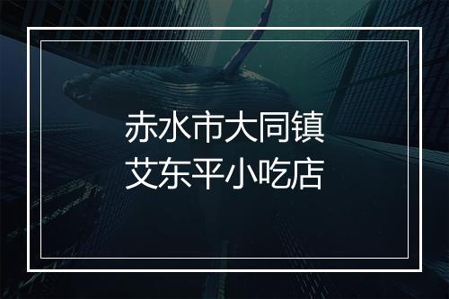 赤水市大同镇艾东平小吃店