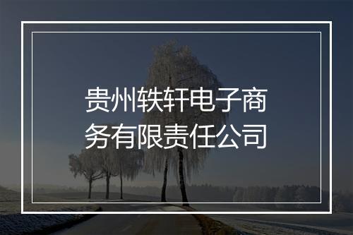 贵州轶轩电子商务有限责任公司
