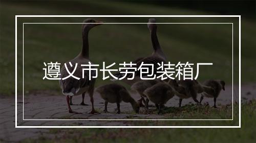 遵义市长劳包装箱厂