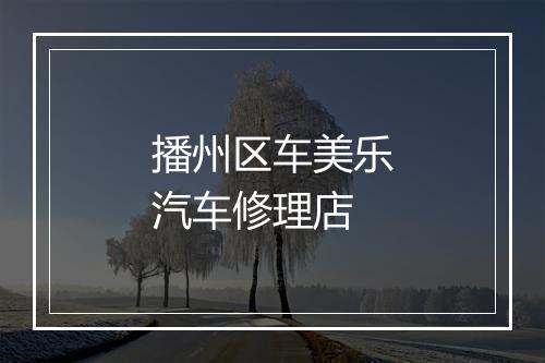播州区车美乐汽车修理店