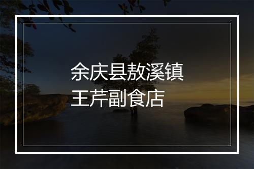 余庆县敖溪镇王芹副食店