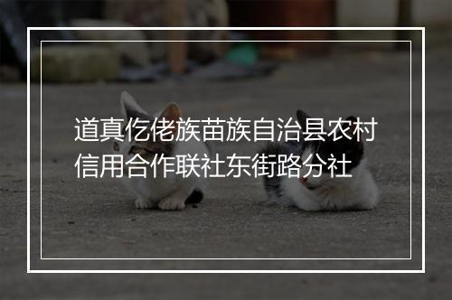 道真仡佬族苗族自治县农村信用合作联社东街路分社