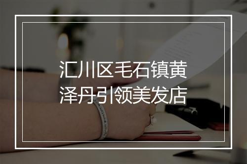 汇川区毛石镇黄泽丹引领美发店