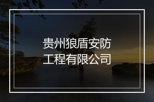 贵州狼盾安防工程有限公司