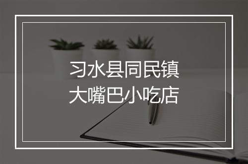 习水县同民镇大嘴巴小吃店