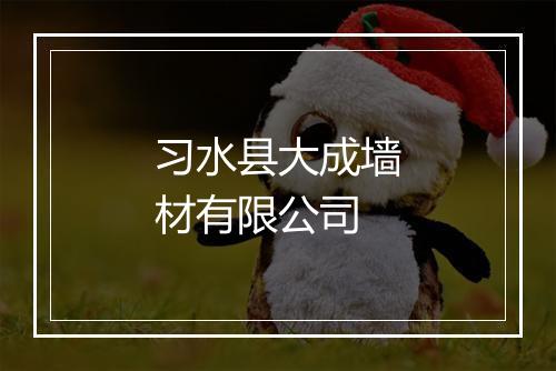习水县大成墙材有限公司