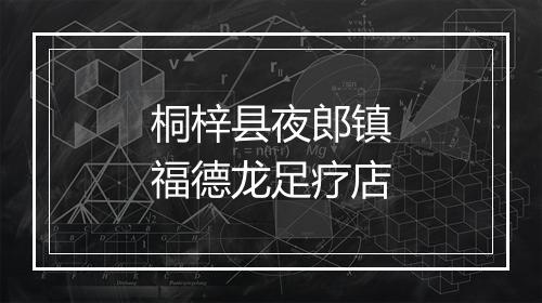 桐梓县夜郎镇福德龙足疗店