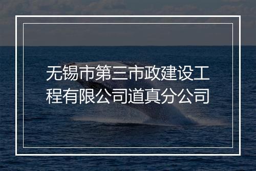 无锡市第三市政建设工程有限公司道真分公司