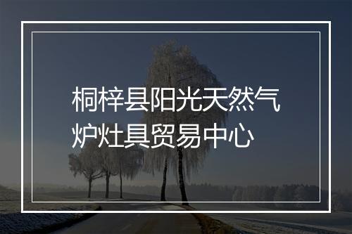 桐梓县阳光天然气炉灶具贸易中心