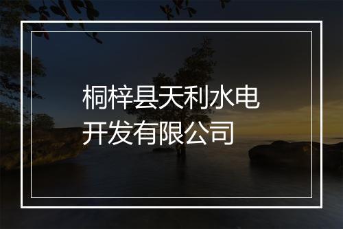 桐梓县天利水电开发有限公司