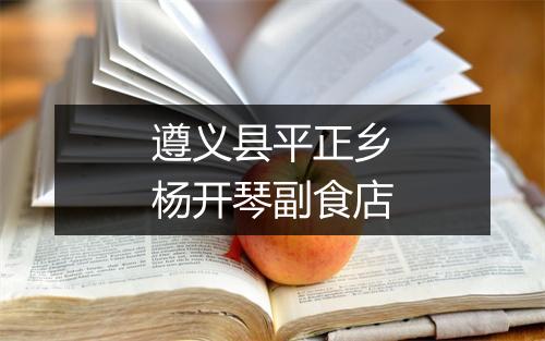 遵义县平正乡杨开琴副食店