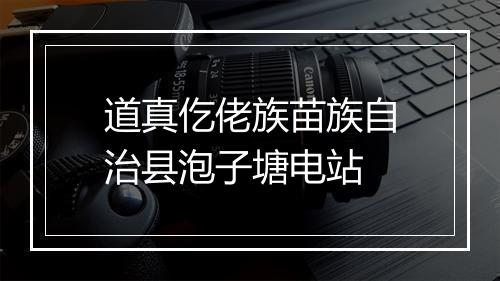 道真仡佬族苗族自治县泡子塘电站