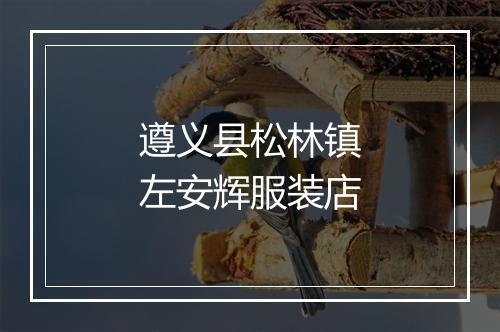 遵义县松林镇左安辉服装店