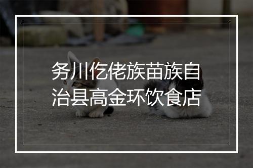 务川仡佬族苗族自治县高金环饮食店