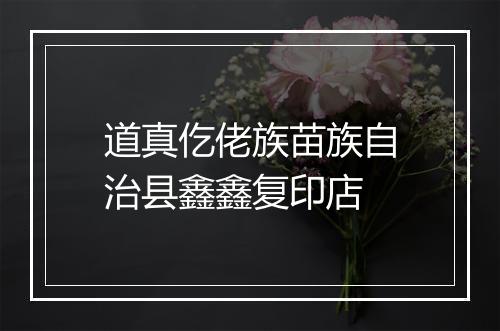 道真仡佬族苗族自治县鑫鑫复印店