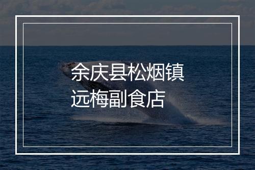 余庆县松烟镇远梅副食店