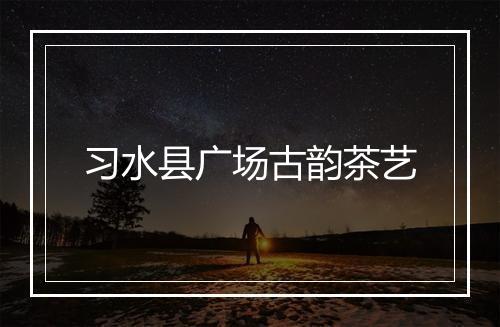 习水县广场古韵茶艺
