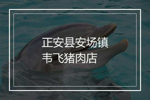 正安县安场镇韦飞猪肉店