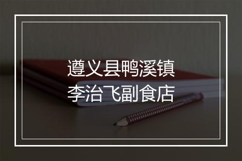 遵义县鸭溪镇李治飞副食店