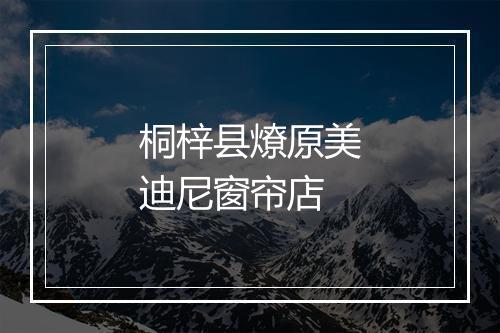 桐梓县燎原美迪尼窗帘店