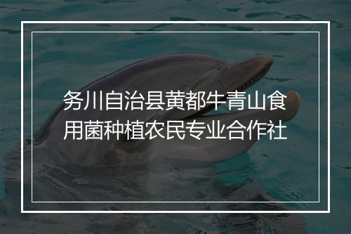 务川自治县黄都牛青山食用菌种植农民专业合作社
