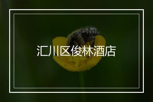 汇川区俊林酒店
