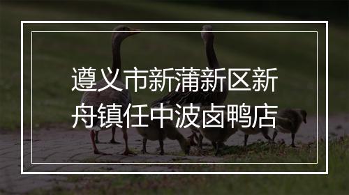遵义市新蒲新区新舟镇任中波卤鸭店