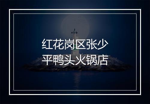 红花岗区张少平鸭头火锅店