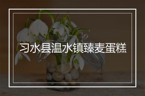 习水县温水镇臻麦蛋糕