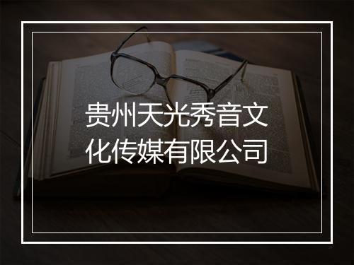 贵州天光秀音文化传媒有限公司