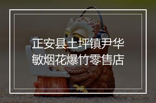 正安县土坪镇尹华敏烟花爆竹零售店