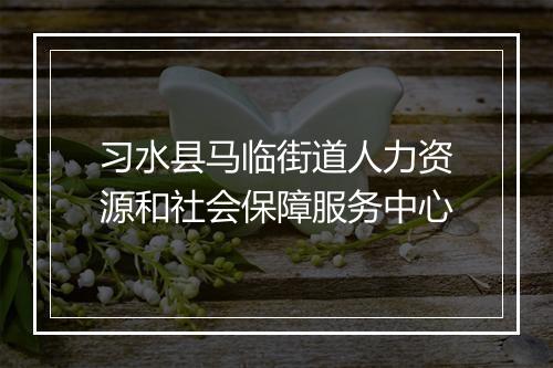 习水县马临街道人力资源和社会保障服务中心
