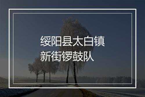 绥阳县太白镇新街锣鼓队