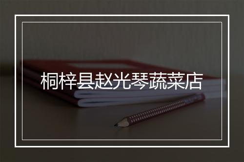 桐梓县赵光琴蔬菜店