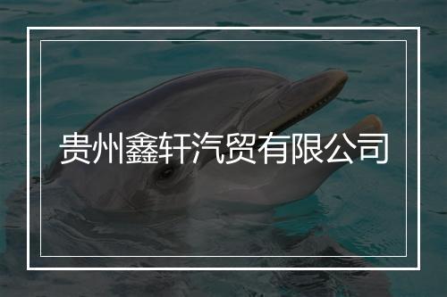 贵州鑫轩汽贸有限公司
