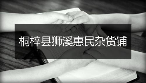 桐梓县狮溪惠民杂货铺