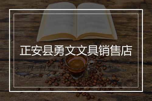 正安县勇文文具销售店