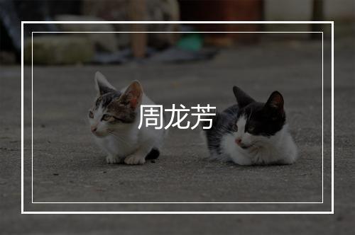 周龙芳