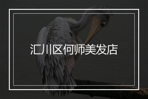 汇川区何师美发店